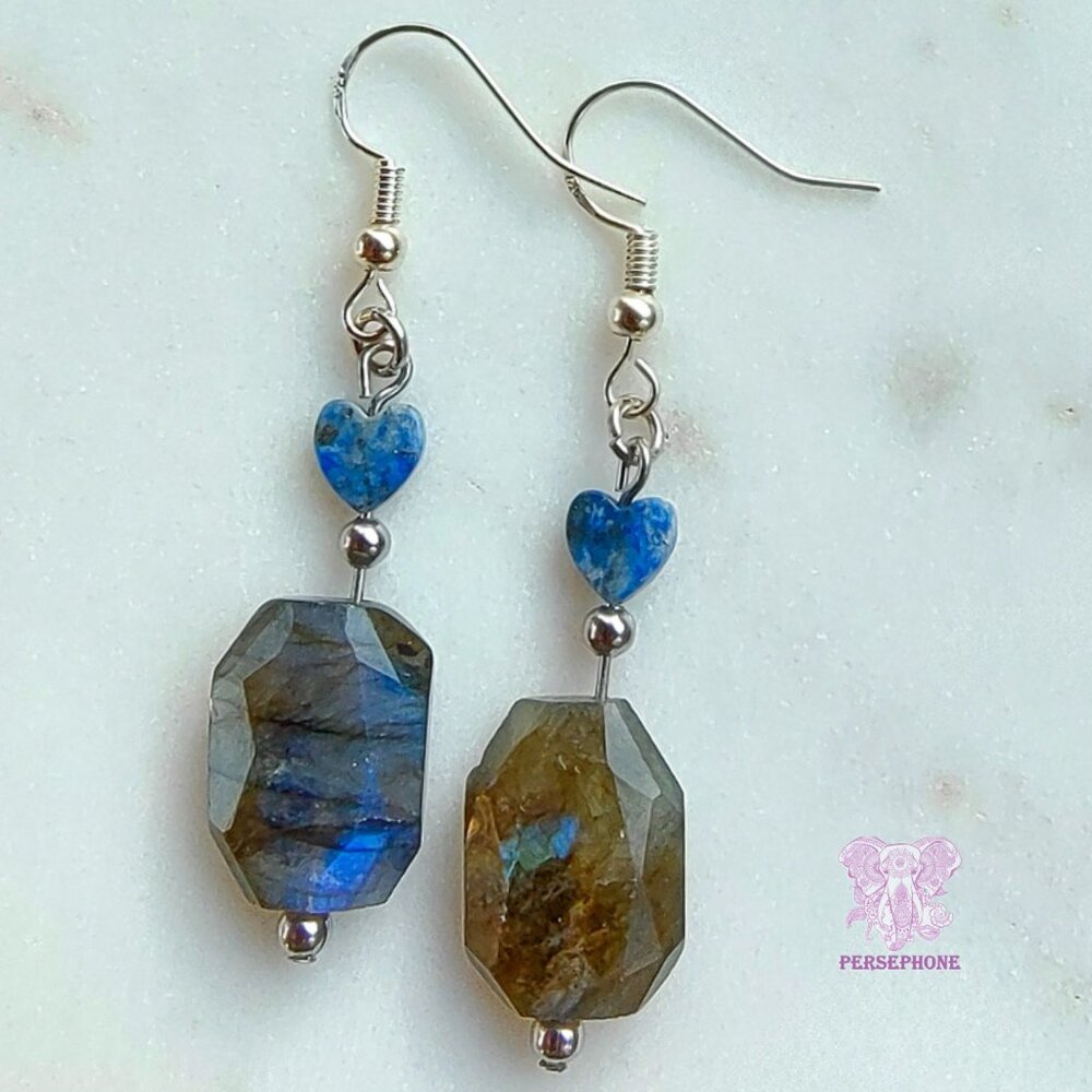 Mystic Water Goddess “Mama Cocha” | Labradorite + Lapis | Sterling